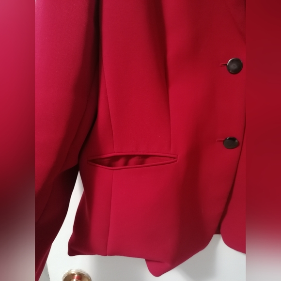 Preston & York red blazer size 16 - Picture 4 of 6